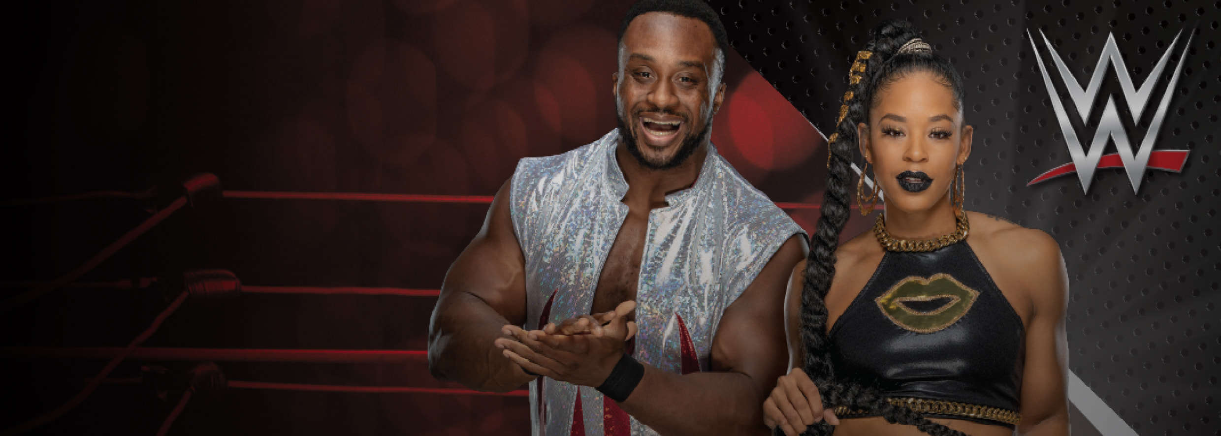 WWE Big E and Bianca wrestlers