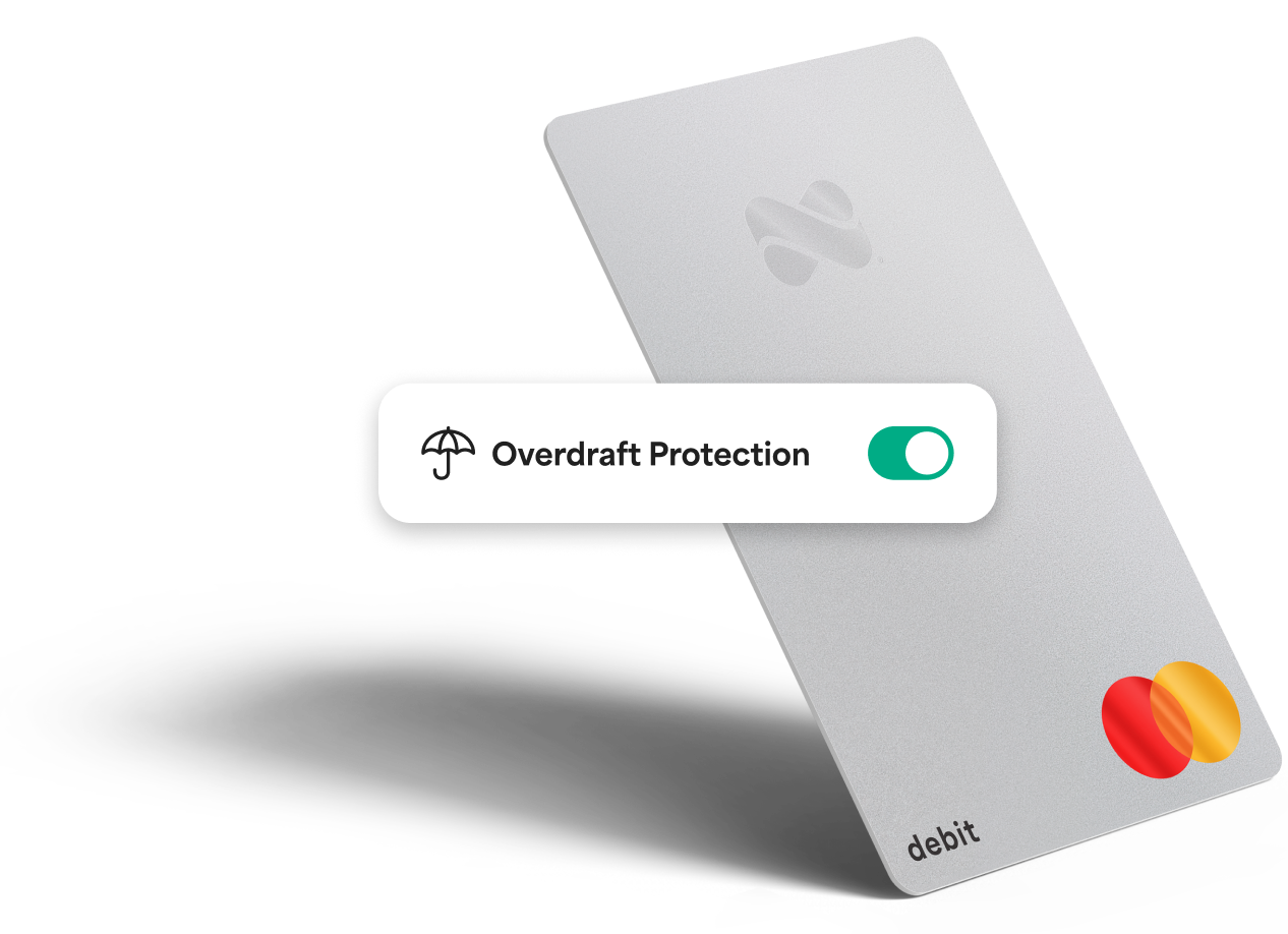 Netspend platinum Mastercard with an overdraft protection toggle switch